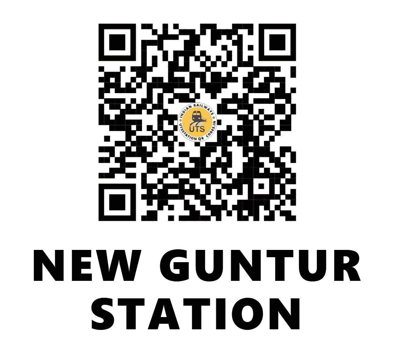 UTS QR Code for NEW GUNTUR STATION - NGNT - SC (ANDHRA PRADESH)